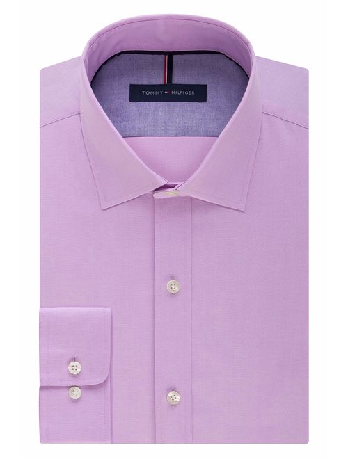 Tommy Hilfiger Men's Slim Fit Solid Non Iron Dress Shirt