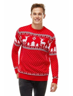 Unisex Men's Ugly Christmas Sweater Knit Funny Fairisle Filthy Animal Pullover