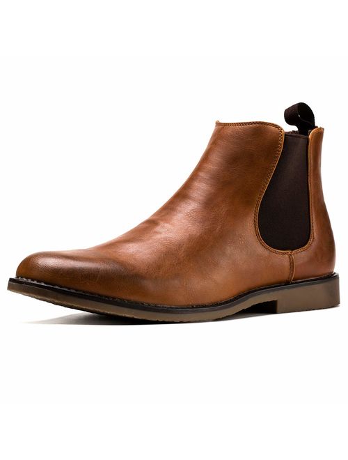 Jivana Men's Chelsea Ankle Dress Boots Oxford