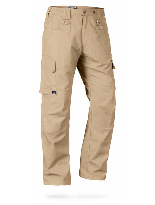 LA Police Gear Tan Solid Regular Fit Cargo Pants