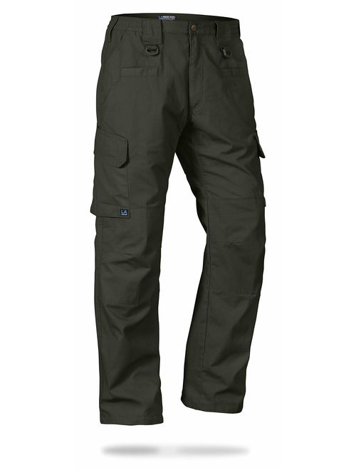 LA Police Gear Tan Solid Regular Fit Cargo Pants