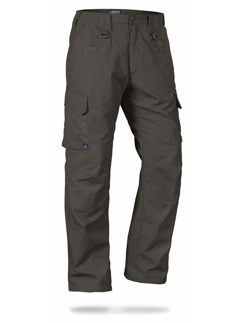 LA Police Gear Tan Solid Regular Fit Cargo Pants