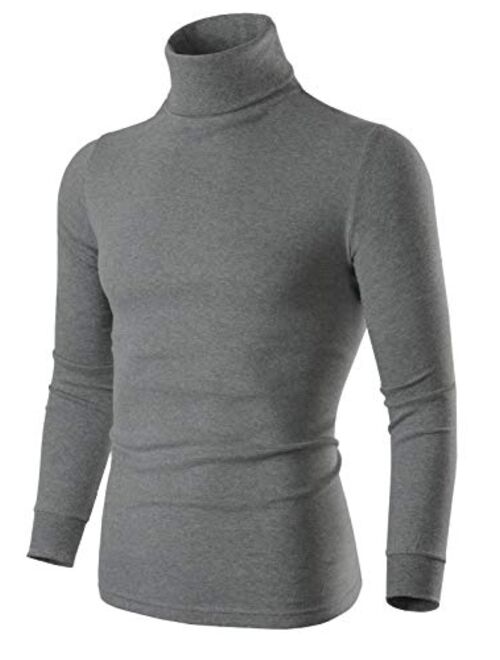 Turtleneck Men Pullover Sweaters, Long Sleeve Mock Turtleneck Shirt for Men, Black White Navy Blue Grey Yellow Brown