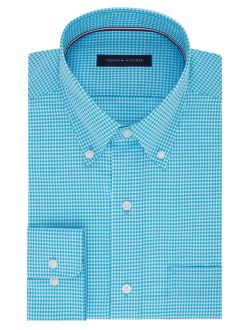 Men's Gingham Button Down Regular Fit Non Iron Dress Shirt