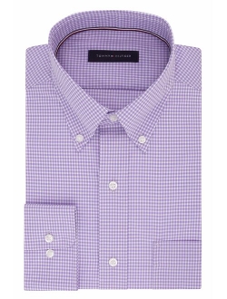 Men's Gingham Button Down Regular Fit Non Iron Dress Shirt