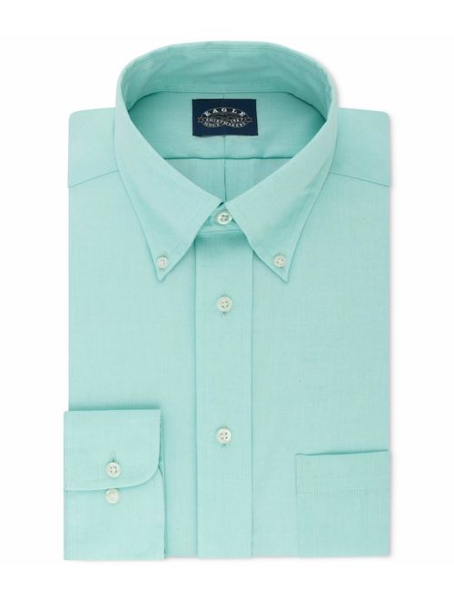 Eagle Men's Dress Shirt Regular Fit Non Iron Stretch Collar Solid