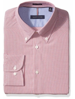 Men's Gingham Slim Fit Non Iron Dress Shirt