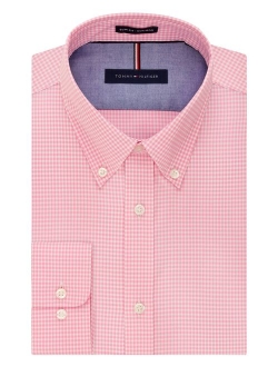 Men's Gingham Slim Fit Non Iron Dress Shirt