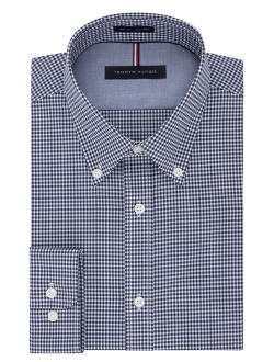 Men's Gingham Slim Fit Non Iron Dress Shirt