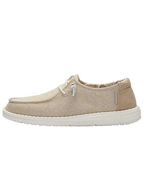 Hey Dude Women's Wendy Lace-Up Loafers Comfortable & Lightweight Ladies Shoes Multiple Sizes & Colors