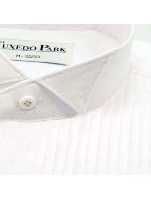 Tuxedo Shirt- White Wing Collar 1/4" Pleat