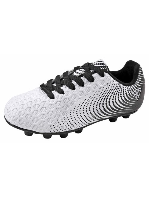 Vizari Unisex-Kid's Stealth FG Black/White Size 10 Soccer Shoe