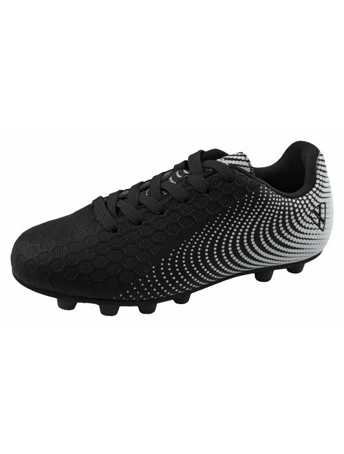 Vizari Unisex-Kid's Stealth FG Black/White Size 10 Soccer Shoe