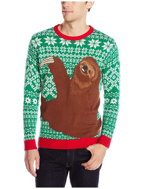 Blizzard Bay Men's Ugly Christmas Sloth Sweater