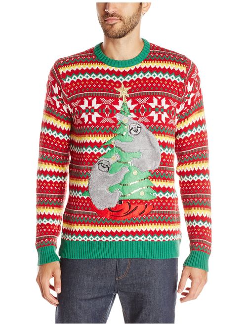 Blizzard Bay Men's Ugly Christmas Sloth Sweater