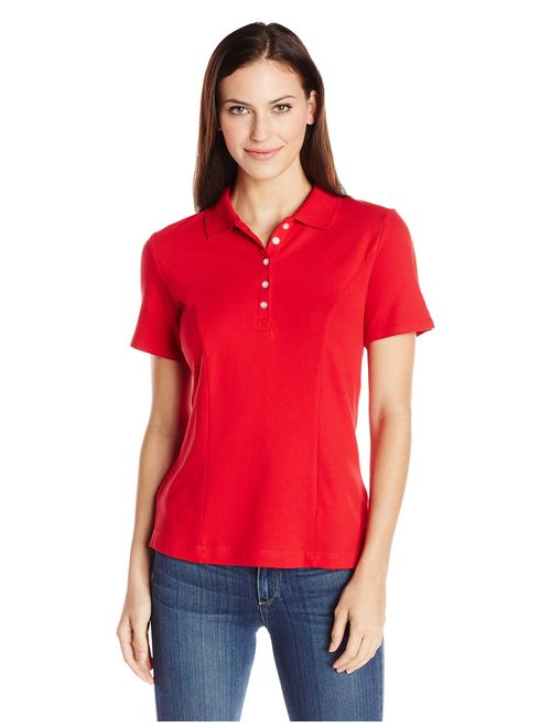 Lee Riders Riders by Lee Indigo Women's Short-Sleeve Polo Shirt