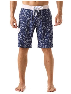 Nonwe Men's Sportwear Quick Dry Board Shorts with Lining