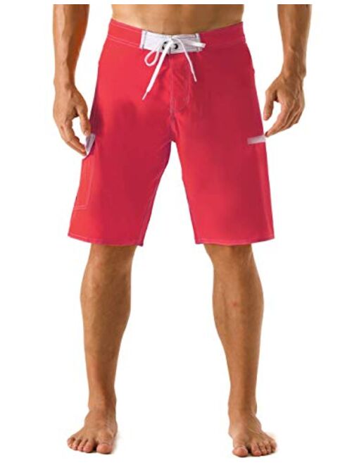 Nonwe Men's Sportwear Quick Dry Board Shorts with Lining