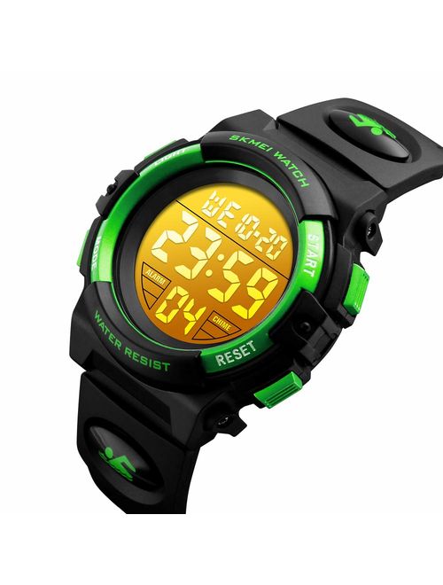 Kid's Digital Watch Outdoor Sports 50M Waterproof Electronic Watches Alarm Clock 12/24 H Stopwatch Calendar Boy Girl Wristwatch