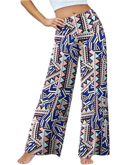 Arolina Women's Stretchy Wide Leg Palazzo Lounge Pants Casual Comfy High Waist Palazzo Pants