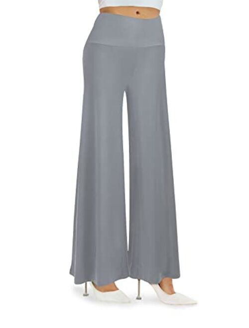 Arolina Women's Stretchy Wide Leg Palazzo Lounge Pants Casual Comfy High Waist Palazzo Pants