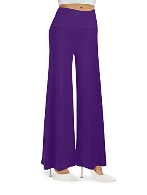 Arolina Women's Stretchy Wide Leg Palazzo Lounge Pants Casual Comfy High Waist Palazzo Pants