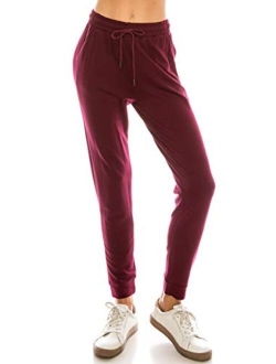 LA12ST Soft Jogger Pants Drawstring Pockets Lightweight Sweatpants