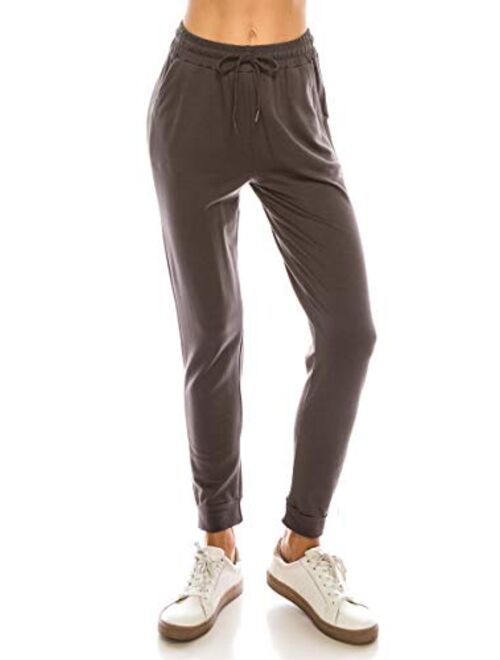 LA12ST Soft Jogger Pants Drawstring Pockets Lightweight Sweatpants