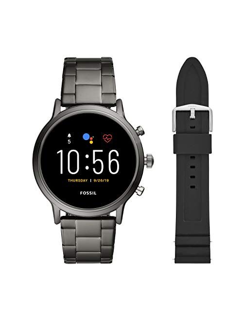 Fossil Gen 5 Carlyle HR Black Silicone Band Smart Watch - FTW4025