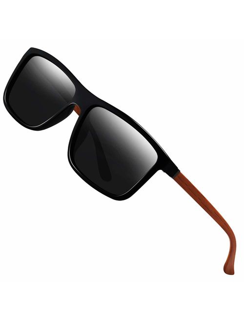 Polarized Sunglasses for Men Driving Mens Sunglasses Rectangular Vintage Sun Glasses For Men/Women