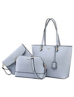 Handbags for Women Shoulder Bags Tote Satchel Hobo 3pcs Purse Set