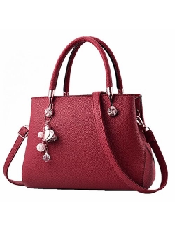 Purses and Handbags for Women Fashion Ladies PU Leather Top Handle Satchel Shoulder Tote Bags