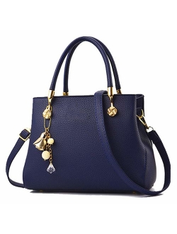 Purses and Handbags for Women Fashion Ladies PU Leather Top Handle Satchel Shoulder Tote Bags