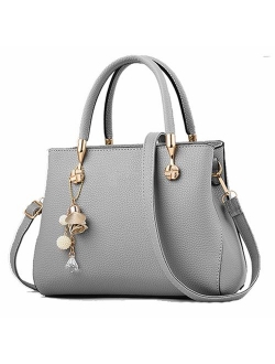 Purses and Handbags for Women Fashion Ladies PU Leather Top Handle Satchel Shoulder Tote Bags