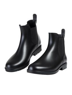 Asgard Women's Ankle Rain Boots Waterproof Chelsea Boots
