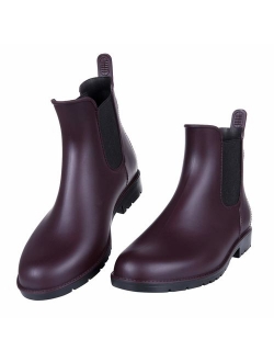 Asgard Women's Ankle Rain Boots Waterproof Chelsea Boots