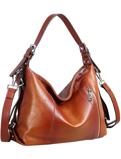 Heshe Vintage Womens Leather Handbags Tote Bag Top Handle Bag Satchel Designer Purses Cross-body Bag