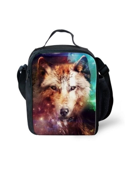 HUGS IDEA Stylish 3D Animal Lunch Bags for Kids Small Lunchboxes
