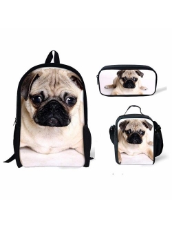 HUGS IDEA Stylish 3D Animal Lunch Bags for Kids Small Lunchboxes