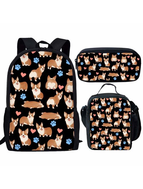 HUGS IDEA Stylish 3D Animal Lunch Bags for Kids Small Lunchboxes