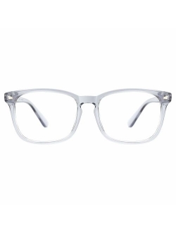 TIJN Unisex Stylish Square Non-Prescription Eyeglasses Glasses Clear Lens Women Men Eyewear