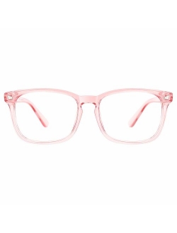 TIJN Unisex Stylish Square Non-Prescription Eyeglasses Glasses Clear Lens Women Men Eyewear