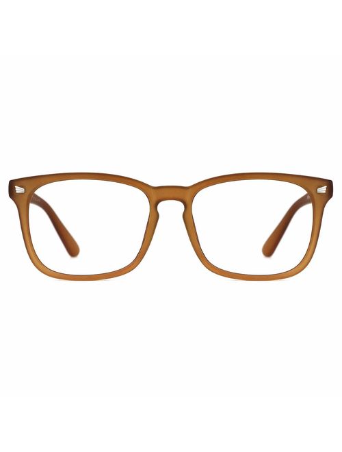 TIJN Unisex Stylish Square Non-Prescription Eyeglasses Glasses Clear Lens Women Men Eyewear