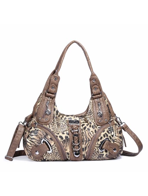 Handbag Hobo Women Handbag Roomy Multiple Pockets Street ladies' Shoulder Bag Fashion PU Tote Satchel Bag for Women