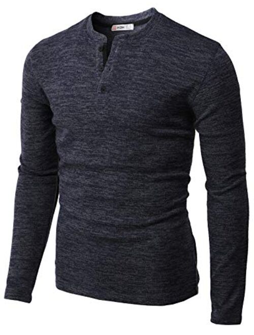 H2H Mens Casual Slim Fit Pullover Sweaters Knitted Tops Lightweight Longsleeve Basic Designed