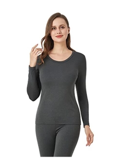 Women Thermal Shirt (Pack 1 & 2) Top Long Sleeve Undershirt Crew Neck Lightweight Midweight Heavyweight L15/L39/L42