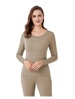 Women Thermal Shirt (Pack 1 & 2) Top Long Sleeve Undershirt Crew Neck Lightweight Midweight Heavyweight L15/L39/L42