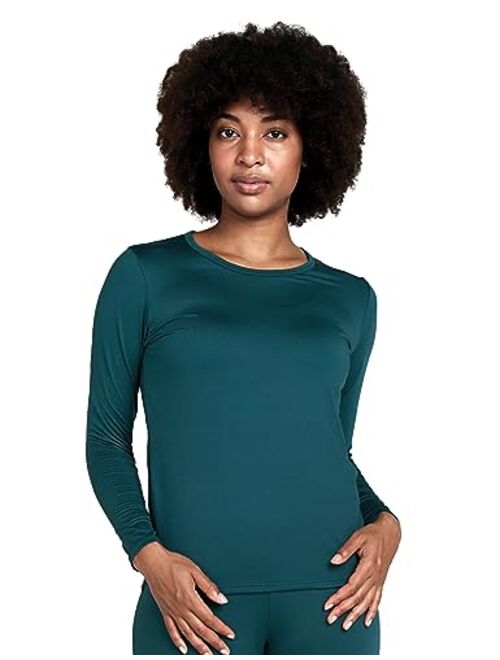 LAPASA Women Thermal Shirt (Pack 1 & 2) Top Long Sleeve Undershirt Crew Neck Lightweight Midweight Heavyweight L15/L39/L42