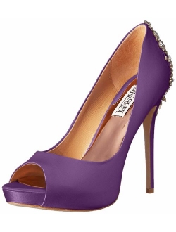 Kiara Embellished Peep-Toe Evening Pumps