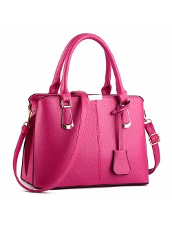 Purses and Handbags for Women Fashion Messenger Bag Ladies PU Leather Top Handle Satchel Shoulder Tote Bags